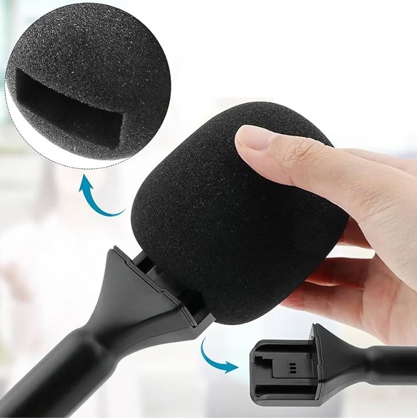 میکروفون بیسیم یقه ای همراه با دسته خبرنگاری Candc Interview Single/نماکم