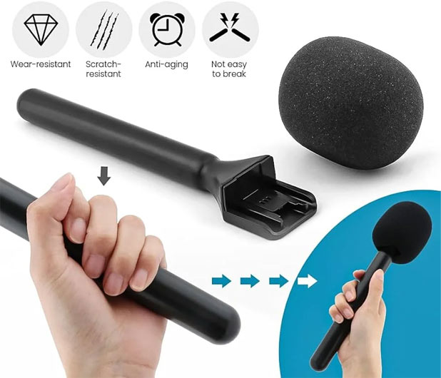 میکروفون بیسیم یقه ای همراه با دسته خبرنگاری Candc Interview Single/نماکم