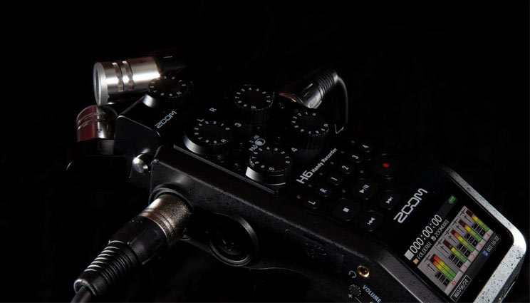 رکوردر دستی صدا زوم – کارکرده – H6 black/نماکم