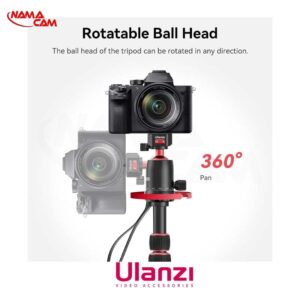 سهپایه و مونوپاد دوربین حرفهای اولانزی TT31 (184 سانتیمتر)/نماکم