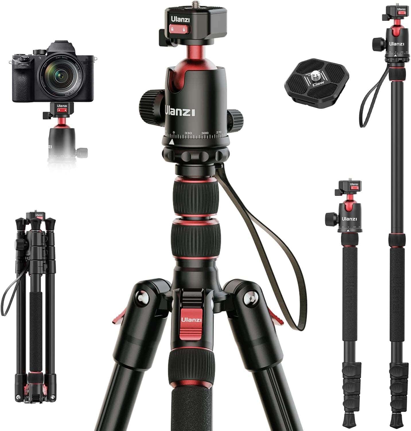 ULANZI TT31 72.4 inch Tripod & Monopod/نماکم