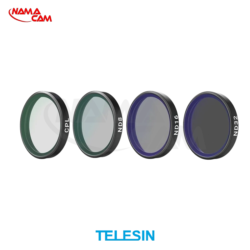 پک 4 تایی فیلتر اسمو اکشن ۶ – CPL ،ND8 ،16 ،32 – تلسین – Filters Set for DJI Action ۶/نماکم
