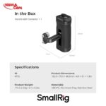 دسته جانبی سبک دوربین SmallRig با دو پایه نصب پیچ ۱/۴ اینچ/نماکم