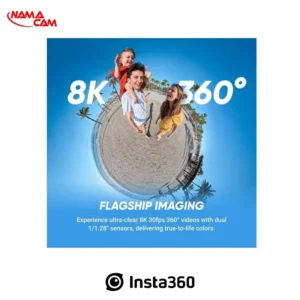 کیت موتورسواری دوربین اکشن اینستا 360 X5 مدل Motorcycle Bundle/نماکم