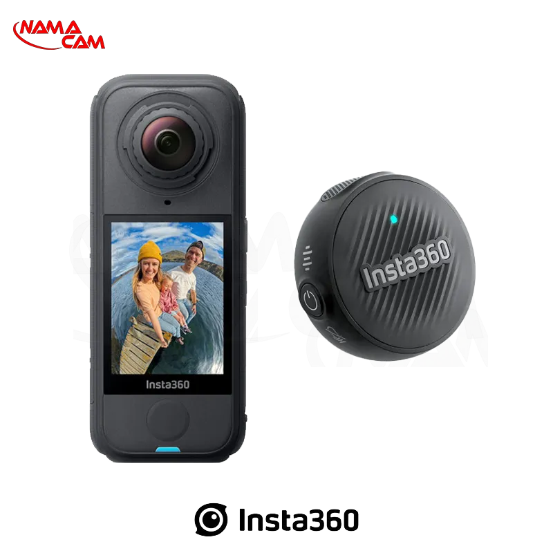 کیت دوربین ورزشی اینستا360 X4 ایر + میکروفون اینستا360 MIC Air - فرستنده/نماکم