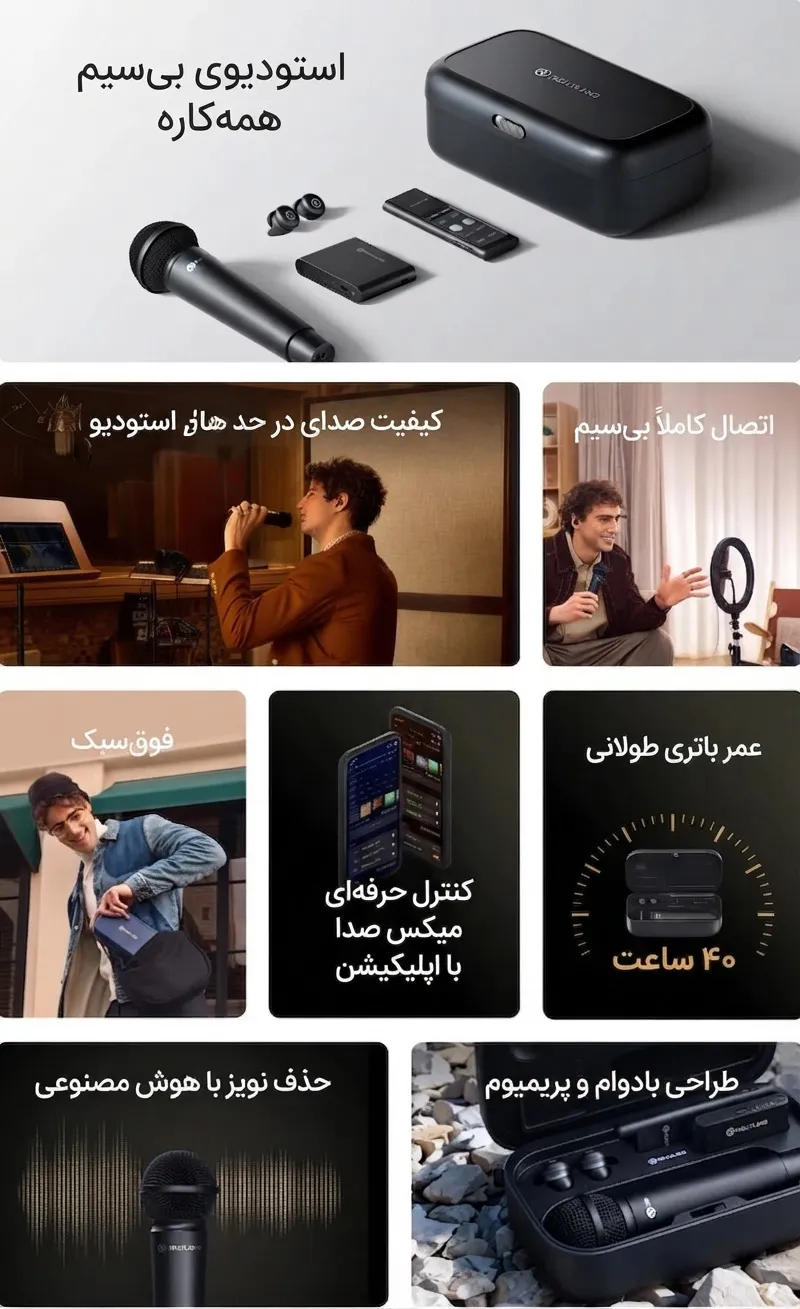 با میکروفون بی سیم هالی لند ولاگری آسان شد