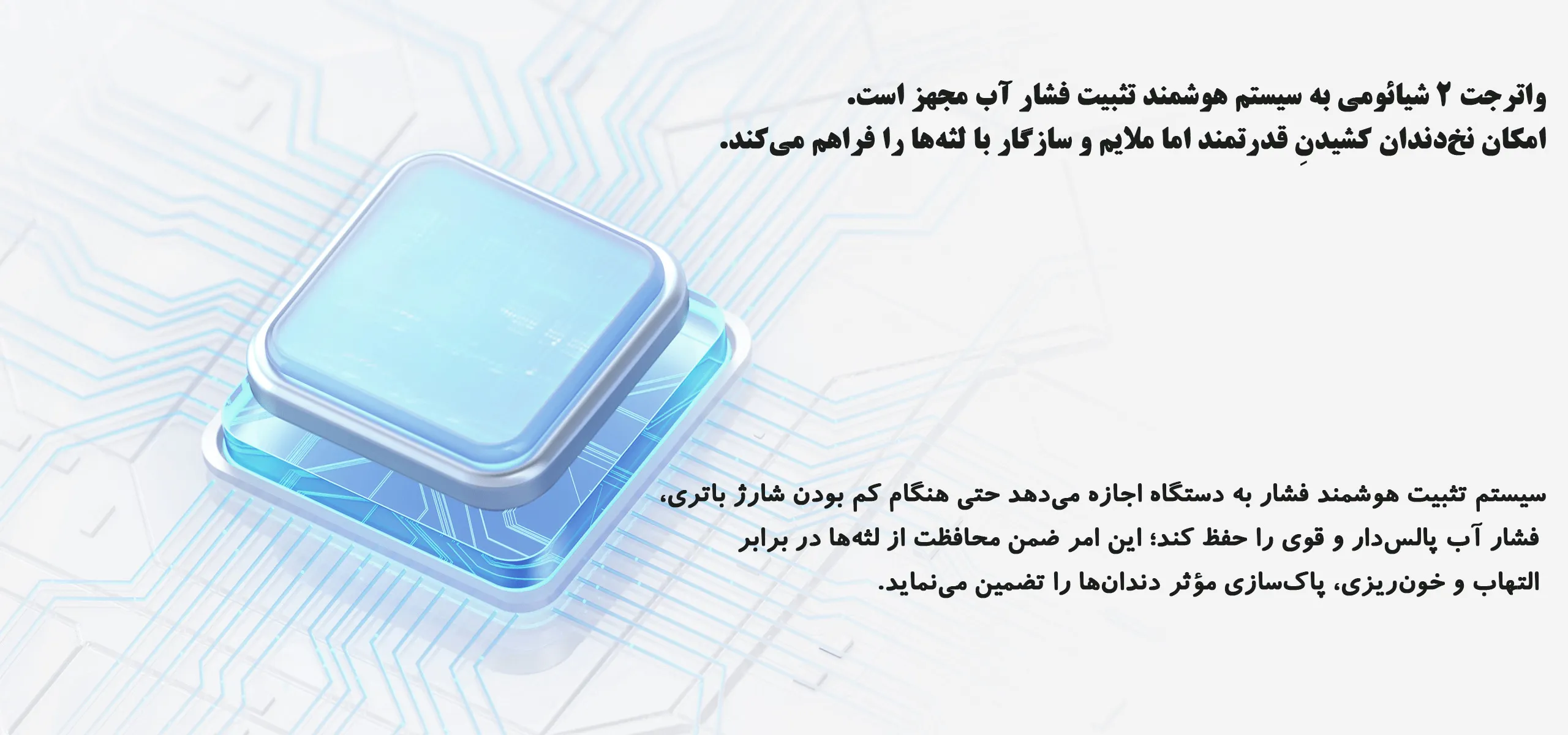 دارای چیپ محافظ لثه