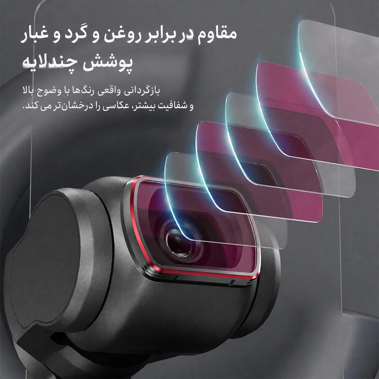 طراحی مدرن و بهینه شده در ساخت پک 6 تایی فیلتر پاکت 4 و پاکت 3 - ND8/ ND16/32/64/ 256/ CPL