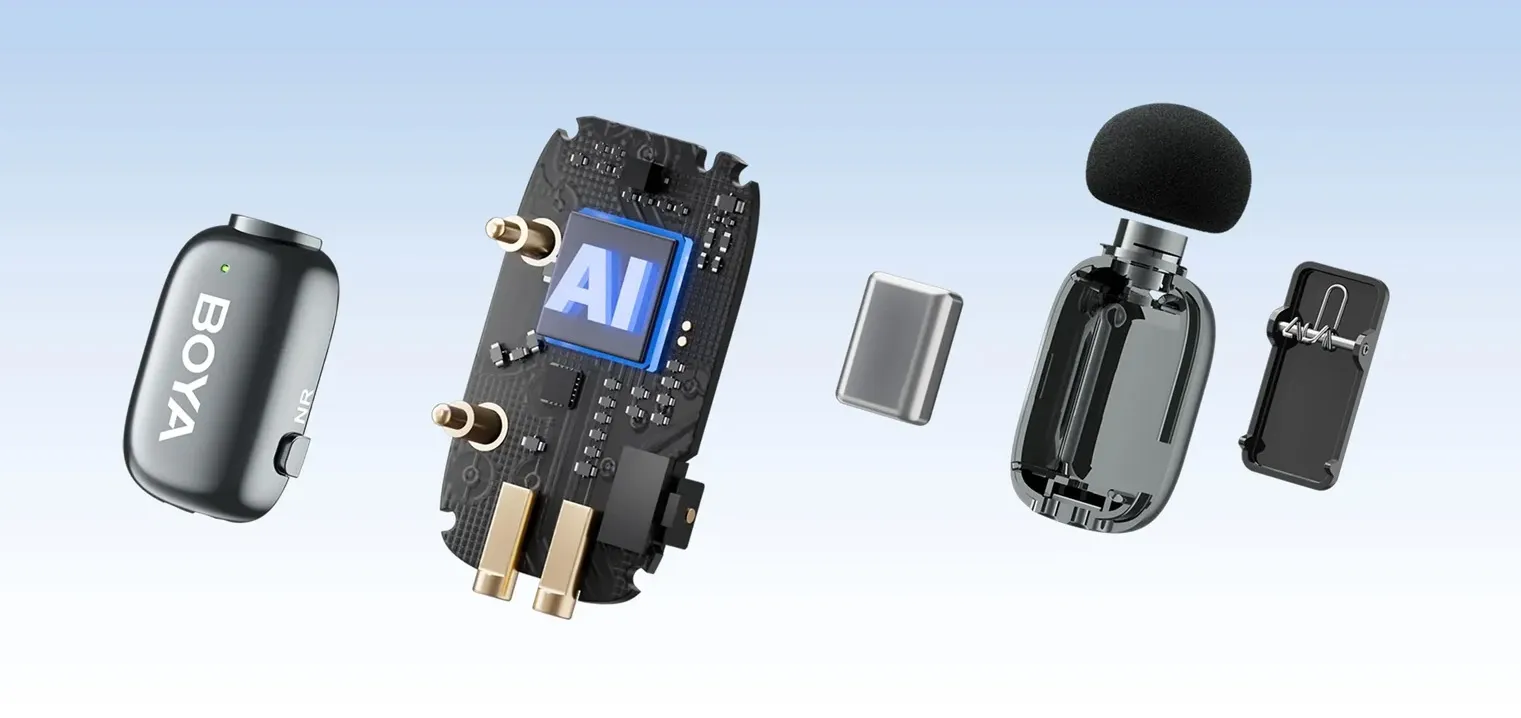فناوری هوشمند میکروفون بیسیم بویا مینی 2 - 02 - تایپ سی - BOYA mini 2-02 (USB-C) + 2 TX