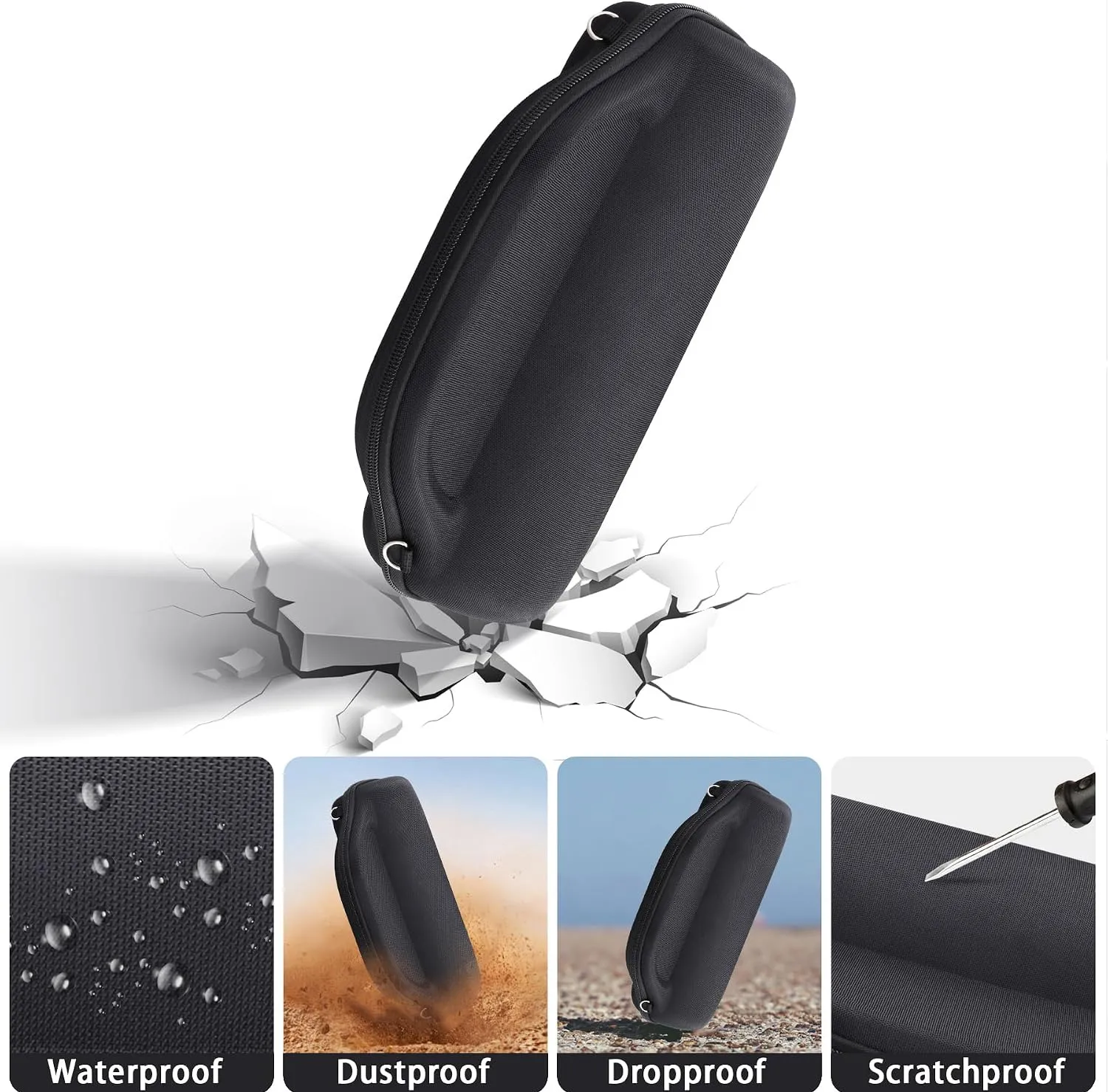 کیف نگهدارنده و محافظ اسپیکر شارژ6 ضد ضربه و ضد آب و گل و لای