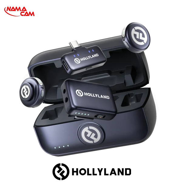 میکروفون بی‌سیم هالی‌لند لارک M3 - دو میکروفون با گیرنده تایپ C و دوربین LARK M3 Combo