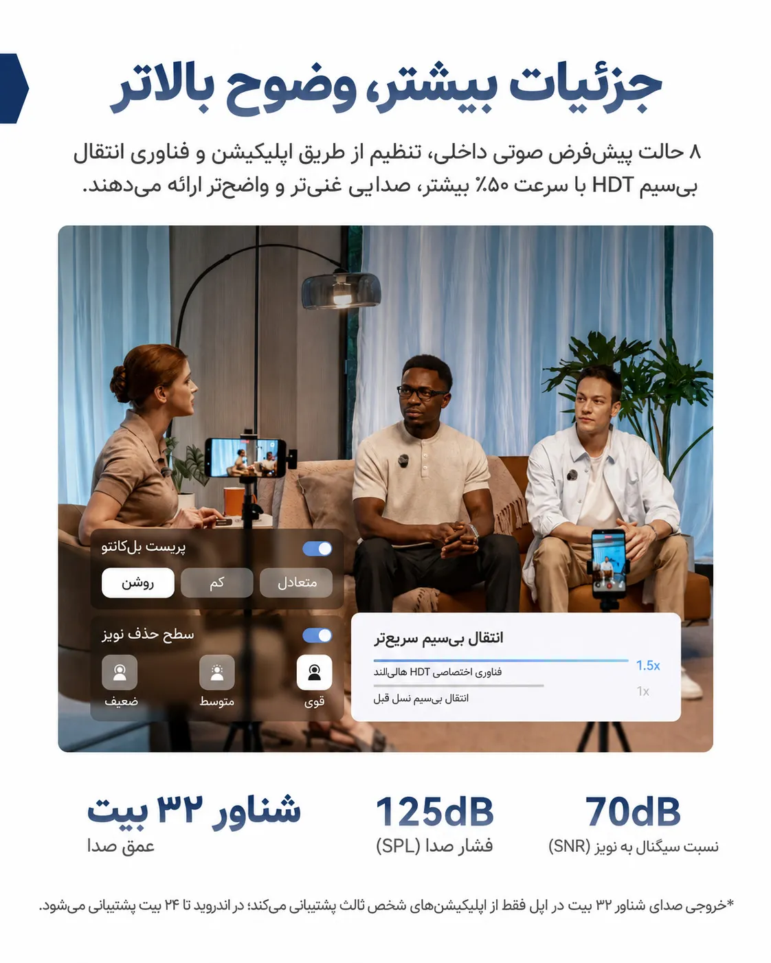 با دو فرستنده برای پادکستهای شما